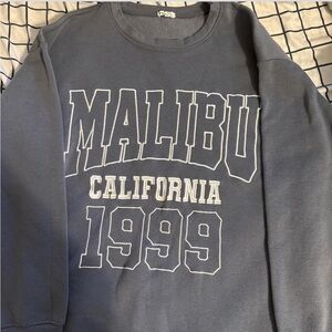 Rue21 Navy Malibu California 1999 Sweatshirt